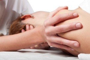 therapeutic massage neck stretch for pain in Madison